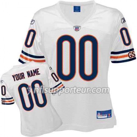 Maillot Femme Chicago Bears Personnalisé Blanc 